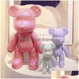 Blocks Creative 5D Diamond Art Painting Bear Kawaii Accessories Aesthetics Room Decoration Statue Desk Handmade Gift Home T220730 Drop Dhaqw