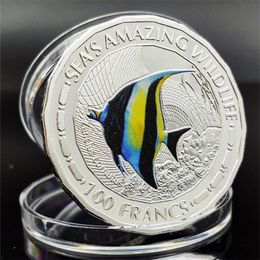 Arts and Crafts Commemorative coin tropical fish coin commemorative coin