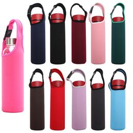 Neoprene Portable Glass Single Bottle Party Favour Cooler Sleeve Holder Cover Bag Water Bottles Tote Cup Set