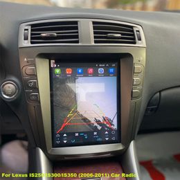 Araba DVD 10.4 inç Tesla ekranı IS250 IS300 IS300 IS350 2006-2011 Android Radio Multimedya Oyuncu GPS Navigasyon Kafa Ünitesi Carplay