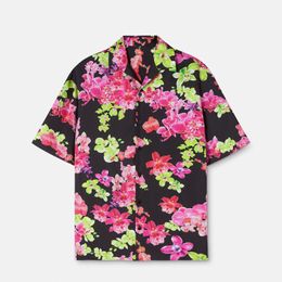 Mens Designer Shirts Brand Clothing Men Shorts Sleeve Dress Shirt Hip Hop Style High Quality Cotton Tops 104137