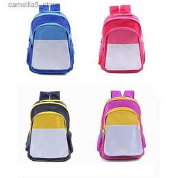 Backpacks Best selling Navy Colour Sublimation Backpacks Children School Bag Sublimation School Bags Backpack for heat press Q231108