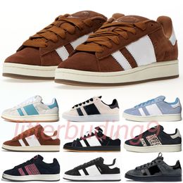 2024 Suede Sneakers New designer shoes Campus 00s White Core Black Spice Yellow White Brown Brown Pink mens women casual trainers