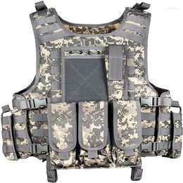 Hunting Jackets Outdoor Military Tactical Camouflage Vest Amphibious Field Equipment Travel Camping Multifunctional Buckle