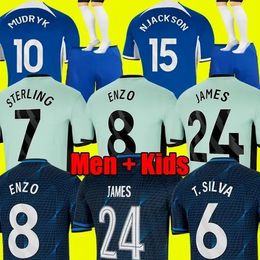 23 24 ENZO CFC NKUNKU Soccer JerseyS COLLECTION MUDRYK GALLAGHER STERLING jersey 2023 2024 FOFANA Black Out football shirt CUCURELLA Mash Up kits CAICEDO