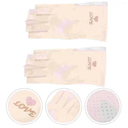 Nail Dryers Gel Gloves UV Hand Potherapy Skin Protector Manicure Cover Mitts Pure Cotton