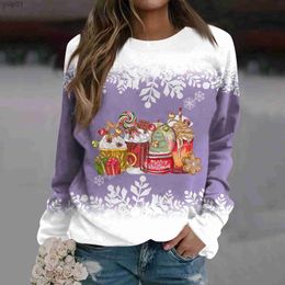 Men's Hoodies Sweatshirts Ladies Christmas Hoodies Winter Round Neck Shirt Ugly Lightweight Classic Printed Long-sled Sweatshirt Solid Xmas Top SweaterL231107