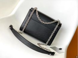 Twist Bag EPI Real Genuine Leather MM Size With Chain Strap Crossbady Mirror Shoulder Handbag 1:1