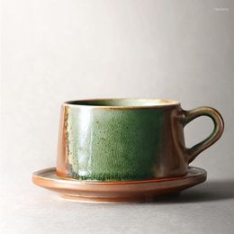Cups Saucers Stoare Coffee Cup Set Handmade Japanese Art Retro Ceramic Traditional Tazas De Cafe Espresso Kitchen