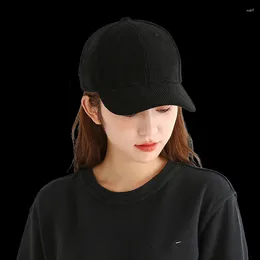 Ball Caps Baseball Cap Autumn Fashion Women Hats Japanese Vintage Casual Trendy Student Adjustable Peaked Corduroy Classic Daily Hat