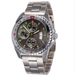 Luxury mens watches Quartz movement Chronograph Grey dial Wristwatches F1 racing men's sport watch sport328z