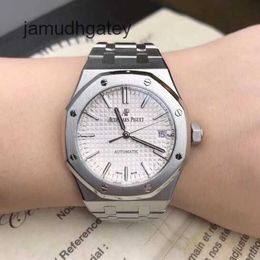 Ap Swiss Luxury Wrist Watches Royal Oak Series 15450ST.OO.1256ST.01 White Plate Precision Steel Men's Sports Machinery Wristwatch 08LA
