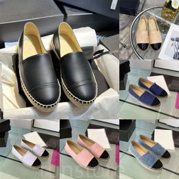 Luxury Designer Fisherman Canvas Loafers for Women - Casual, Flat, and beach espadrilles with Leather Accents