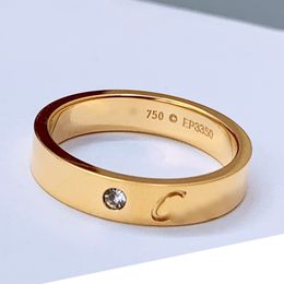 diamantes legers anel de casamento solitário designer de anel de casal para homem 925 prata banhado a ouro 18 K T0P qualidade mais alta qualidade contador presente de aniversário 016