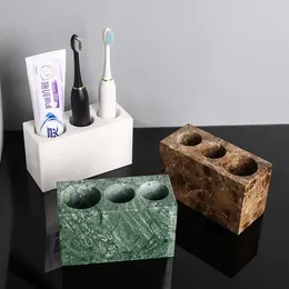 Bath Accessory Set Toothbrush Marble Toothpaste Mug Accessories For And Luxury Bathroom Family Cup Electric Holder Natural