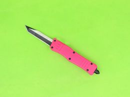 Mini coltello tattico automatico da 7 pollici 616 rosa di alta qualità Lama 440C Manico in lega di zinco-alluminio 9 lame stile disponibili Coltelli tascabili EDC