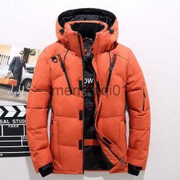 Men's Down Parkas Winter Warm Down Jacket Men Casual Hooded Thicken White Duck Down Parkas Coats Fashion Windbreaker Snow Clothes Casaco Masculino J231107