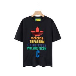 Men's T-Shirt Fashion Men's T-shirts 2023 GGity New cotton soft anti-wrinkle retro decorative printing letters casual student lovers short sleeve 013-01