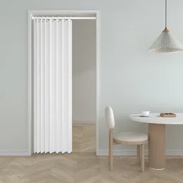 Curtain Bedroom Kitchen Bathroom Waterproof Cloakroom Thermal Folding Shielding Insulation White Door Wind Entrance Partition