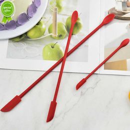 New 1 Pc Flexible Silicone Scraper Fashion Reusable Beauty Kitchen Safe Mini Spatula Makeup Brushes Face Mask- Brush Beauty Tools