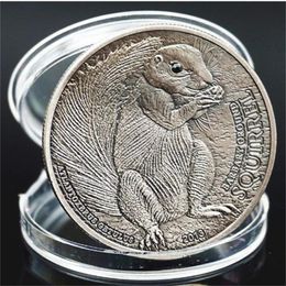 Arts and Crafts Mongolian animal commemorative coin squirrel commemorative coin