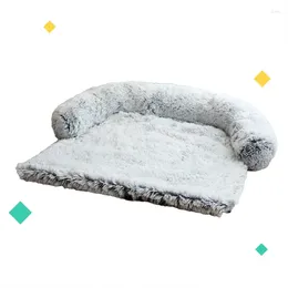 Kennels Pet Sofa Warmth Blanket Plush Dual Purpose Dog Bed Removable And Washable Cattery Portable Puppy Mat Dogs Accessories