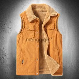 Men's Down Parkas Vests Jacket Men Autumn Winter Fleece Sleeveless Jackets Men Clothing Waist Coat 2023 Warm Fleece Coats Vest Plus Size 6XL J231107