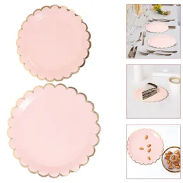 Plates 16 Pcs Party Dinnerware Cake Plate Festival Paper Tableware Disposable