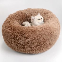 Cat Beds Pet Dog Bed House Soft Long Plush For Dogs Basket Products Cushion Mat Animals Sofa