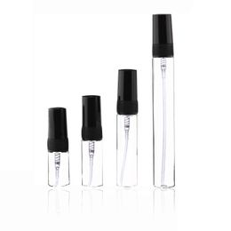 Wholesale Empty 2ml 3ml 5ml 10ml Clear Mini Glass Vial Perfume Spray Atomizer For Sample Travel