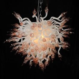 deco coffee restaurant clothing Lamp contemporary Hand Blown Glass Ceiling Chandeliers LED Fancy Lights Coloured Bathroom Pendant Lighting 24 Inches