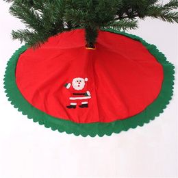 Christmas Decorations Red Tree Skirt Santa Claus Decoration Merry Supplies Home Party N928