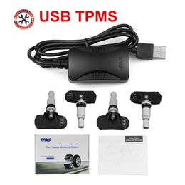 NEW USB Android TPMS Car Tire Pressure Monitor/Android Navigation Tire Pressure Monitoring Alarm System/wireless Transmission