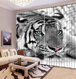 Luxury Blackout 3D Curtains For Living room Bedding room Office tiger curtains