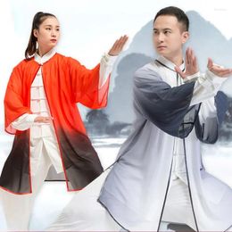 Ethnic Clothing Traditional Chinese TaiChi KungFu Uniform Wushu Blouse Martial Arts Wing Chun Tops Tai Chi Morning Exercise Clothes