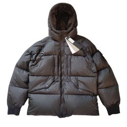Topstoney 남자 코트 두꺼운 후드 가루 다운 재킷 가을과 겨울 트렌드 조커 미니멀리스트 남자 캐주얼 재킷 따뜻한 재킷 겨울 아웃복 남성 복구 재킷 코트