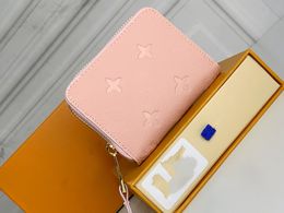 Designers women wallet short Card Holders Fashion Short ZIPPY Wallet Monograms Classic Zipper Pocket Pallas Bag Zip Coin Purse with Box