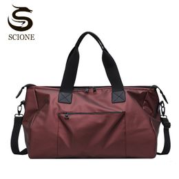 Duffel Bags Nylon waterproof travel bag sports bag menswomens handbag shoulder cross body bag multifunctional luggage bag XA201M 230406