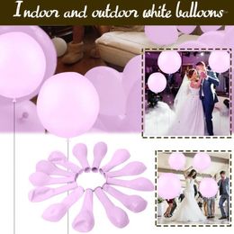 Party Decoration 100 Inflatable Balloons Pollution-free Natural Latex Purple Birthday Solid Colour Balloon Holiday