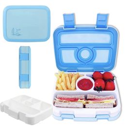 Bento Boxes 800ml multifunctional leak proof bento box with Compactions PP picnic fruit lunch box used for office and school food boxes 230407