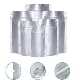 Thick Stand up Aluminium Foil Zip Lock Bag Resealable Food Moisture Coffee Beans Tea Nuts Gifts Zipper Storage Pouches Jcalh
