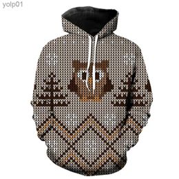 Men's Hoodies Sweatshirts Santa Claus Christmas Tree Men's Hoodies 2022 Hot Sale Sweatshirts Oversized Pullover Hip Hop Unisex Tops Casual Fashion CoolL231107