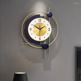 Wall Clocks Silent Gold Hanging Clock Big Size Modern Retro Nordic Large Reloj Decorativo Room Decoration