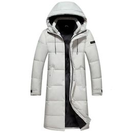 Men's Down Parkas Long Down Jackets Men Women Winter Fashion Withe Duck Mens Down Coats Thicken Men's Hooded Windproof Overcoat Male 231107