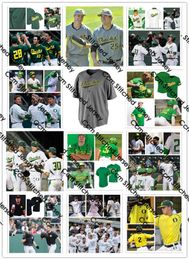 2022 NCAA Custom Oregon Ducks UO College Stitched Baseball Jersey Caleb Sloan Kolby Somers 34 Scott Ellis 23 Andrew Mosiello52 Stone Churby 7 Christian Ciuffetelli