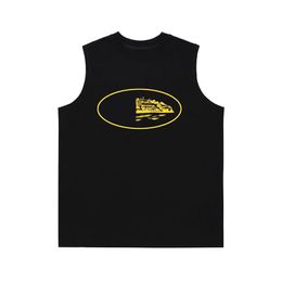 2024SS Men T Shirt Designer Ship Print Sleeveless T shirts Women Fashion Casual Hip Vest Tops