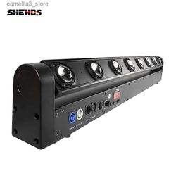 Moving Head Lights SHEHDS 1pcs Beam 8x12W RGBW Moving Head Light DJ Controller Disco Spotlight Church Market KTV DJ Party Wedding Q231107