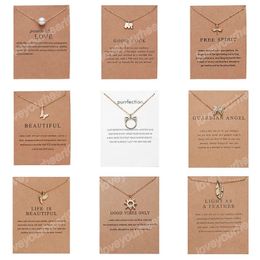 Fashion Simple Small Animal Pendant Necklace Hummingbird Balance Beam Pearl Ladies Clavicle Chain Jewelry Necklace Gift Card