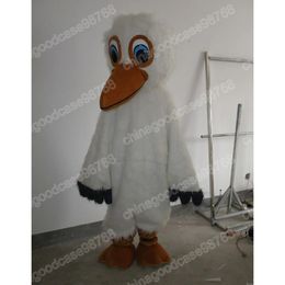 Performance White Woodpecker Mascot Costume Top Quality Christmas Halloween Fancy Party Dress Cartoon Character Outfit Suit Carnival Unisex Outfit