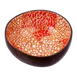 Bowls Chinese Decor Coconut Shell Bowl Key Storage Container Decorate Desktop Adorn Home Porch Salad